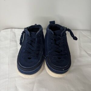 Billy WDR High Toddler Size 7 Shoes Navy Blue Zip Comfort Trainer Sneakers